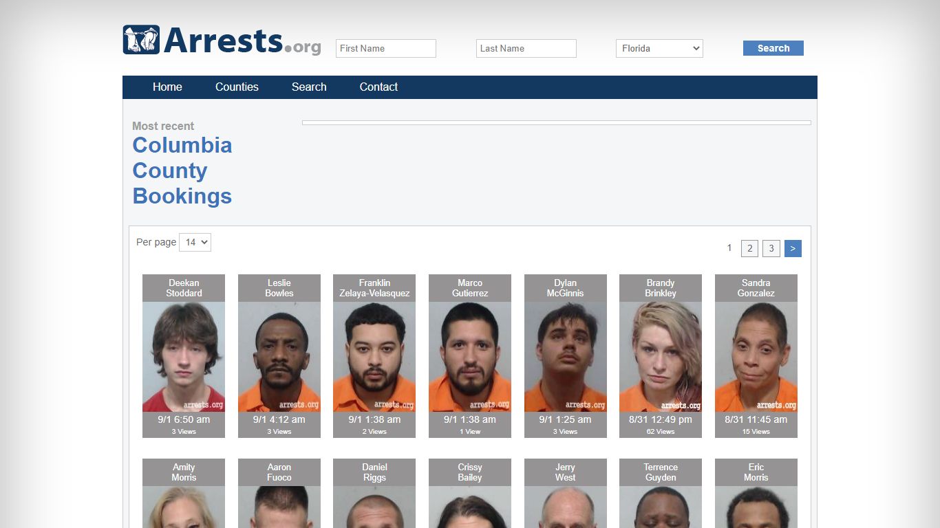 Columbia County Arrests and Inmate Search